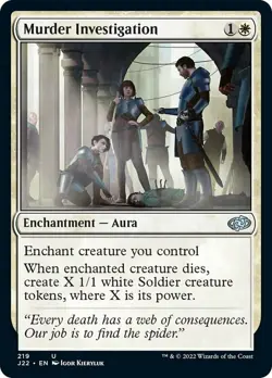 Murder Investigation - Jumpstart 2022 #219 MTG Magic The Gathering - Image 1