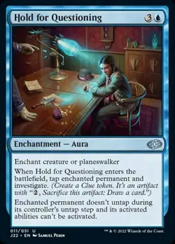 Hold for Questioning - Jumpstart 2022 #11 MTG Magic The Gathering - Image 1