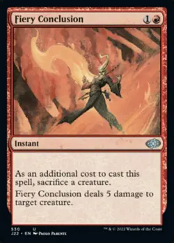Fiery Conclusion - Jumpstart 2022 #530 MTG Magic The Gathering - Image 1
