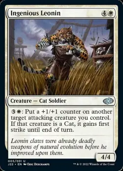 Ingenious Leonin - Jumpstart 2022 #5 MTG Magic The Gathering - Image 1