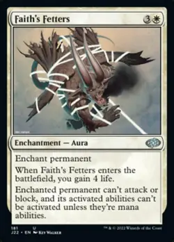 Faith's Fetters - Jumpstart 2022 #181 MTG Magic The Gathering - Image 1