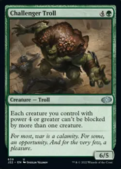Challenger Troll - Jumpstart 2022 #639 MTG Magic The Gathering - Image 1