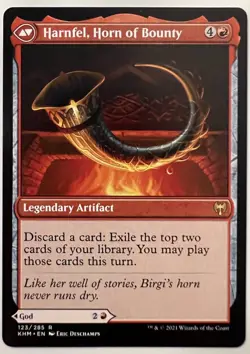 Birgi, God of Storytelling // Harnfel, Horn of Bounty [Kaldheim] Magic MTG - Image 2