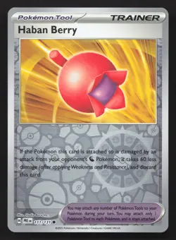 Pokemon Haban Berry 111/131 Reverse Holo Common SV: Prismatic Evolutions NM - Image 1
