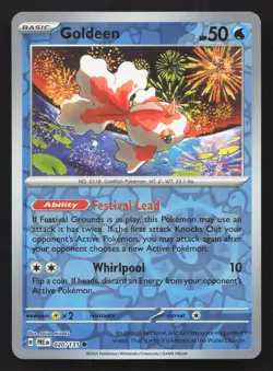 Pokemon Goldeen 020/131 Reverse Holo Common SV: Prismatic Evolutions NM - Image 1