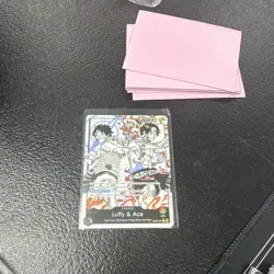 Bandai One Piece TCG Luffy & Ace ST30-001 Leader Alt Art Foil ENG 6000 - Image 1