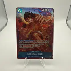 One Piece Monkey D. Luffy OP02-062 Alt Art SR Paramount War English Foil Card - Image 1