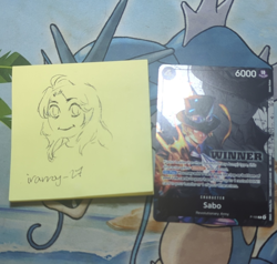 One Piece Card Game Sabo P-105 Winner Promo Holo Character - Image 1