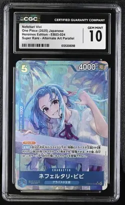Nefeltari Vivi CGC 10 Gem Mint EB03-024 SR Alternate Art One Piece - Image 1