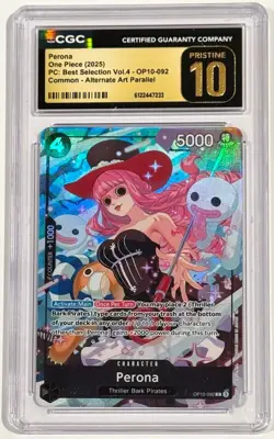 2025 One Piece Perona OP10-092 Alternate Art CGC 10 Pristine Best Selection - Image 1