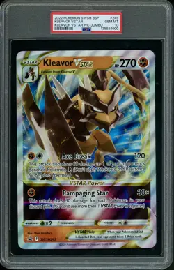 PSA 10 Kleavor VStar Black Star Promo SWSH249 JUMBO Pokemon Card Oversized - Image 1
