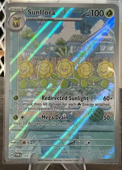 Sunflora 169/167 Illustration Rare Twilight Masquerade Pokemon Card NM Condition - Image 1