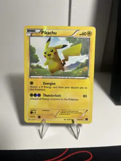 Pokemon Pikachu TCG Black White Holo Card 115/114 Secret Rare - Image 1