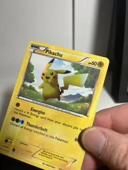 Pokemon Pikachu TCG Black White Holo Card 115/114 Secret Rare - Image 4