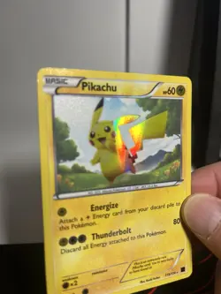 Pokemon Pikachu TCG Black White Holo Card 115/114 Secret Rare - Image 5