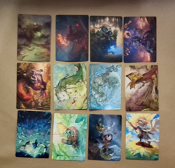 MTG Bloomburrow Art Series Lot 12 Cards 2 Gold Stamped Signature Pack Fresh - Image 1