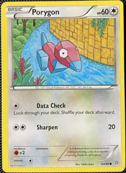 Porygon 64/98 XY - Ancient Origins Regular (See Photos) Pokemon Card - Image 1