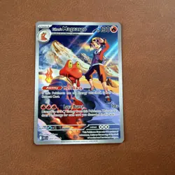 Pokemon Ethan’s Magcargo 222/217 Illustration Rare Holo Card Ascended Heros NM - Image 2