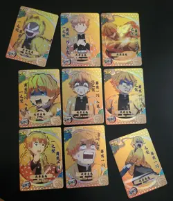 Zenitsu Agatsuma 8 Demon Slayer Kimetsu No Yaiba Anime Trading Cards LOT of (9) - Image 2