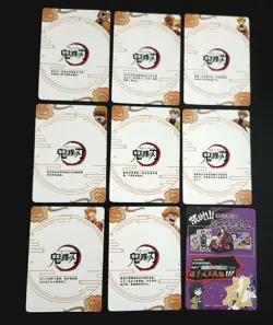 Zenitsu Agatsuma 8 Demon Slayer Kimetsu No Yaiba Anime Trading Cards LOT of (9) - Image 3