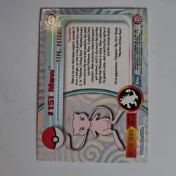 2000 Pokemon TV Animation Edition Series 3 Mew Card #151 - Image 2
