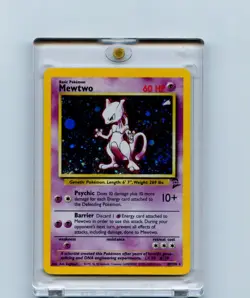 Pokemon Mewtwo Base Set 10/102 Holo Rare Card 60 HP English - Image 1