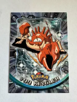 Kingler #99 Pokemon Card 2000 Topps TV Animation - Blue Label - Image 1