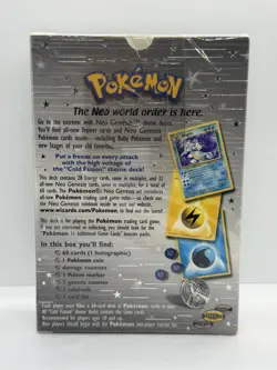 Pokemon Card Neo Genesis Set, Cold Fusion Theme Deck WOTC 2000, Sealed MINT COND - Image 5