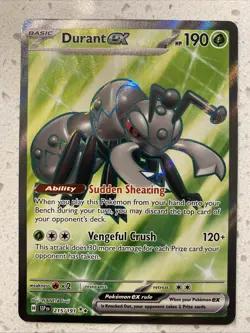 Pokemon TCG Durant EX 215/191 Surging Sparks Ultra Rare Card (NM Condition) - Image 1