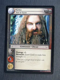 Gimli 1 R 13 - LotR Cards #660 - Image 1