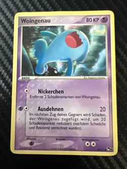 Pokemon Woingenau Common POP Series 4 16/17 EXC Wobbuffet Pokemon Card - Image 1