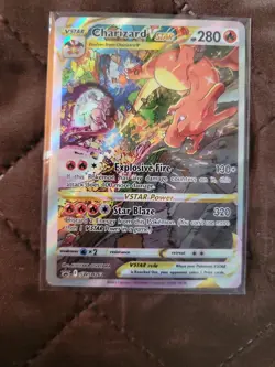 Pokemon Charizard VSTAR SWSH262 Full Art Black Star Promo Holo Card - Image 1