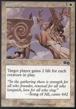 4x Congregate ~ Lightly Played Urza's Saga MTG Magic x4 4 UltimateMTG Playset Wh - Image 1