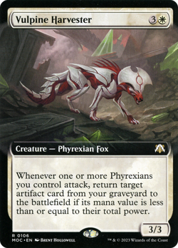 Vulpine Harvester (Extended Art) [March of the Machine Commander] Near Mint - Image 1