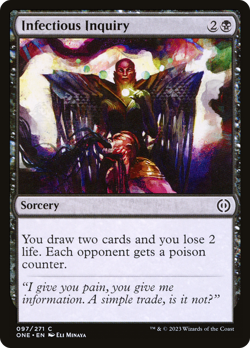 Infectious Inquiry [Phyrexia: All Will Be One] Foil Near Mint - Image 1