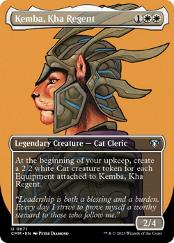 Kemba, Kha Regent (Borderless Profile) [Commander Masters] Near Mint - Image 1