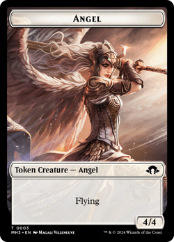 Servo // Angel Double-Sided Token [Modern Horizons 3 Tokens] Foil Near Mint - Image 2
