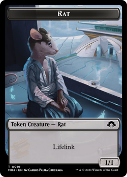 Phyrexian Germ // Rat Double-Sided Token [Modern Horizons 3 Tokens] Foil Near Mi - Image 2