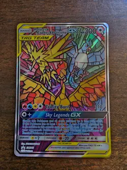 Pokemon Moltres Zapdos Articuno GX Tag Team Black Star Promo SM210 - Image 1