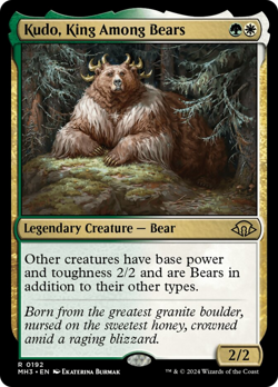 Kudo, King Among Bears [Modern Horizons 3] Foil Near Mint - Image 1