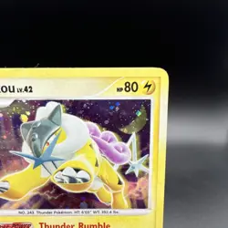 Pokemon Raikou 16/132 Secret Wonders Holo Rare Holo Basic 80 HP English - Image 3