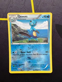 Dewott 31/114 Uncommon Reverse Holo X&Y Steam Siege Pokemon Card - Mint - Image 1