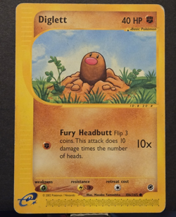 Diglett 106/165 Pokemon Expedition Base Set 2002 e-Reader Regular - Image 1