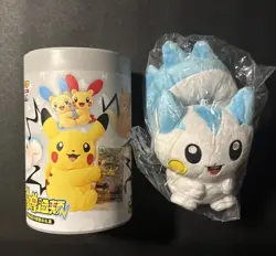 Pokemon Chinese SC Nuzzle Cheeks Plush Display Box Open Pachirisu -No Promo Card - Image 1