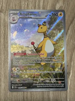 AMPHAROS Pokemon TCG Chaos Rising Illustration Rare Holo 090/086 - Pack Fresh! - Image 1