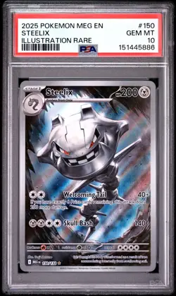 PSA 10 STEELIX 150/132 ILLUSTRATION RARE MEGA EVOLUTION POKEMON 😍 - Image 1