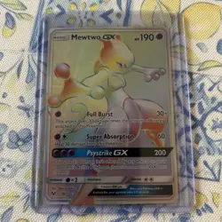 Pokemon Mewtwo GX 76/73 Secret Rare Holofoil Shining Legends - Image 1