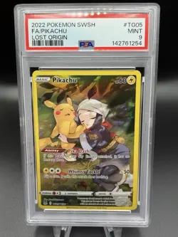 PSA 9 2022 POKEMON SWSH FA/PIKACHU LOST ORIGIN #TG05 - Image 1