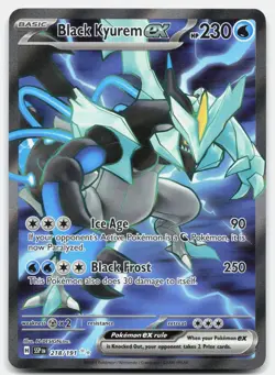 Black Kyurem ex 218/191 Ultra Rare Surging Sparks Pokemon Near Mint - Image 1