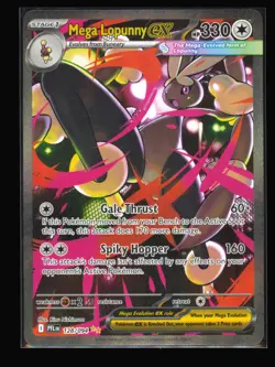 Mega Lopunny ex 128/094 ME02: Phantasmal Flames Holo Pokemon TCG NM - Image 1